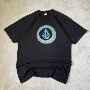 Volcom T Shirt Mens L Graphic Black Skater Y2k Grunge Surf Quiksilver Rusty